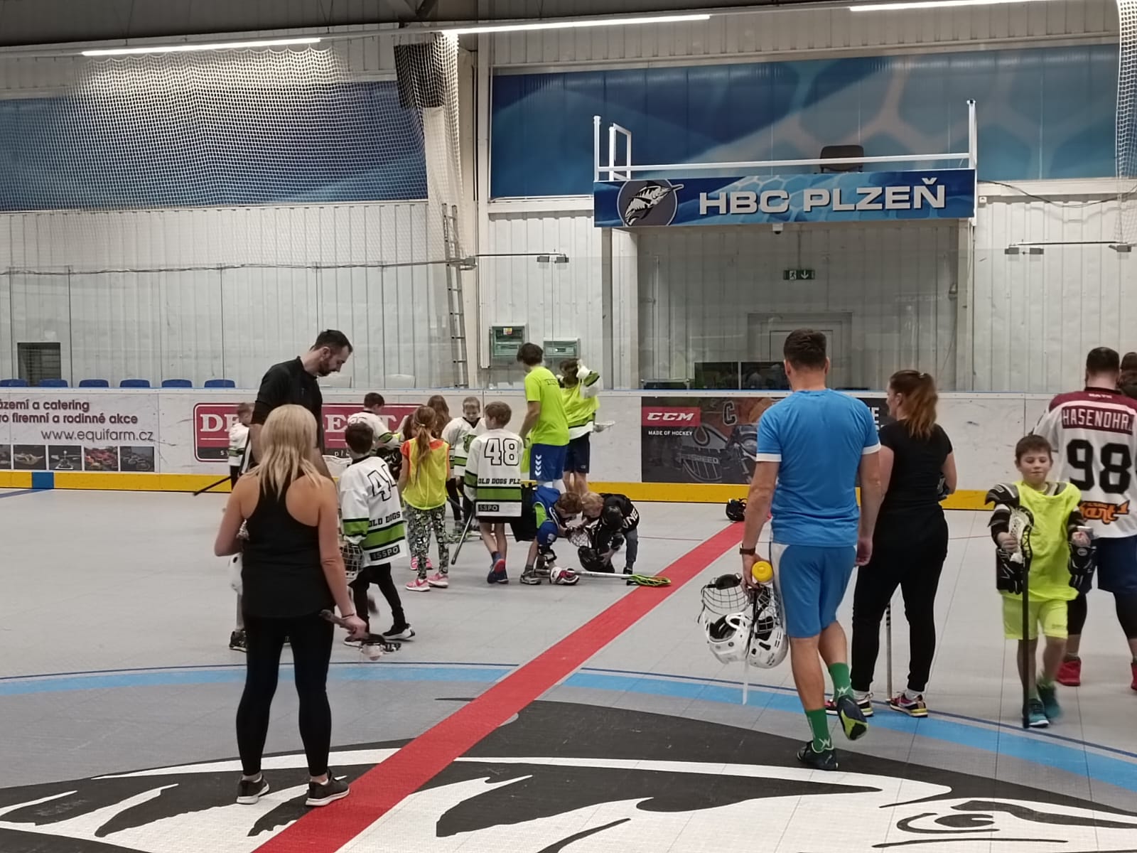 Soustředění v hale pro děti i rodiče